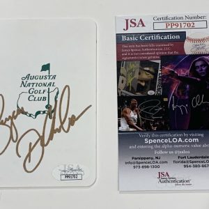 BRYSON DECHAMBEAU SIGNED MASTERS SCORECARD PROOF AUTOGRAPHED JSA COA