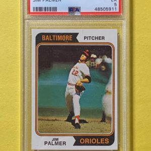 1974 TOPPS JIM PALMER #40 PSA EX 5 ORIOLES