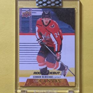 2020-21 UPPER DECK CLEAR CUT HOCKEY CONNOR MCMICHAEL ROOKIE DEBUT #CD-CM
