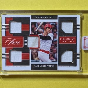 2022 PANINI THREE AND TWO BASEBALL CARL YASTRZEMSKI FULL COUNT RELIC /49 #FCS-CY