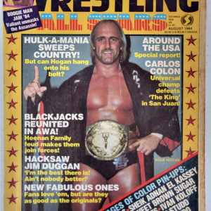VINTAGE WRESTLING ALL STARS MAGAZINE HULK HOGAN COVER AUGUST 1984 RARE