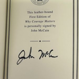 JOHN MCCAIN Signed Autograph Book "Why Courage Matters" Easton Press JSA COA
