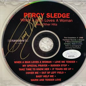 PERCY SLEDGE Signed Autograph CD "When A Man Loves A Woman" JSA COA