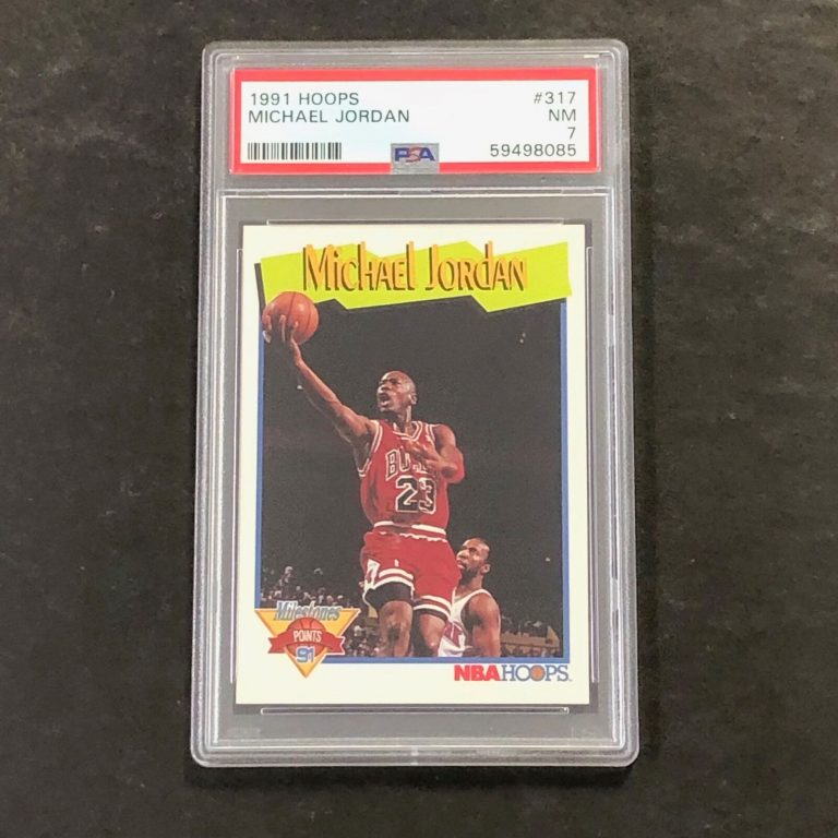 1991 Hoops #317 Michael Jordan PSA 7 NM Bulls | Autographia