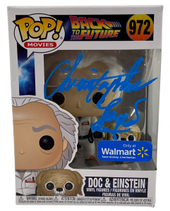 CHRISTOPHER LLOYD SIGNED BACK TO THE FUTURE DOC BROWN FUNKO 972 BECKETT 27 COLLECTIBLE MEMORABILIA