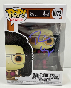 RAINN WILSON DWIGHT SCHRUTE SIGNED THE OFFICE FUNKO FIGURE 1072 BECKETT COA 25 COLLECTIBLE MEMORABILIA