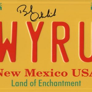 BOB ODENKIRK SIGNED LICENSE PLATE LWYERUP BREAKING BAD AUTOGRAPH BECKETT WITNESS
