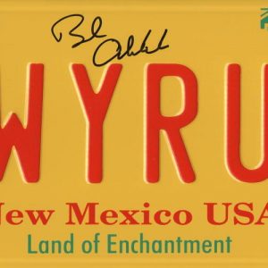BOB ODENKIRK SIGNED LICENSE PLATE LWYERUP BREAKING BAD AUTOGRAPH BECKETT WITNESS