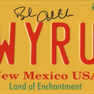 BOB ODENKIRK SIGNED LICENSE PLATE LWYERUP BREAKING BAD AUTOGRAPH BECKETT WITNESS