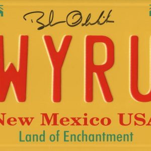 BOB ODENKIRK SIGNED LICENSE PLATE LWYERUP BREAKING BAD AUTOGRAPH BECKETT WITNESS