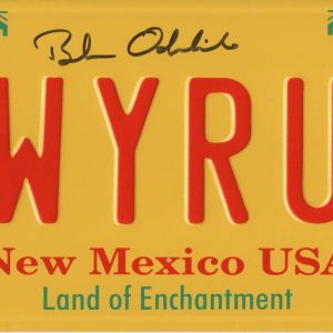 BOB ODENKIRK SIGNED LICENSE PLATE LWYERUP BREAKING BAD AUTOGRAPH BECKETT WITNESS