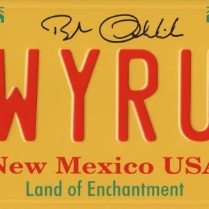 BOB ODENKIRK SIGNED LICENSE PLATE LWYERUP BREAKING BAD AUTOGRAPH BECKETT WITNESS