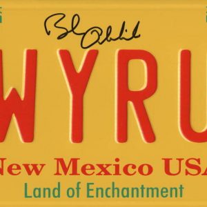BOB ODENKIRK SIGNED LICENSE PLATE LWYERUP BREAKING BAD AUTOGRAPH BECKETT WITNESS