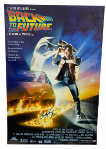 CHRISTOPHER LLOYD SIGNED BACK TO THE FUTURE FULL SIZE MOVIE POSTER BECKETT COLLECTIBLE MEMORABILIA
