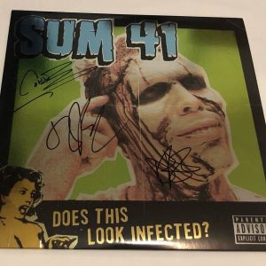 SUM 41 SIGNED DOES THIS LOOK INFECTED? VINYL RECORD JSA