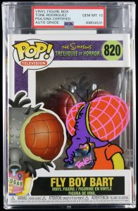 TONE RODRIGUEZ SIGNED FUNKO POP #820 PSA/DNA ENCAPSULATED THE SIMPSONS FLY BOY B COLLECTIBLE MEMORABILIA