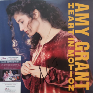 Amy Grant Signed Heart in Motion Album w/ JSA COA #AH41267 Vinyl