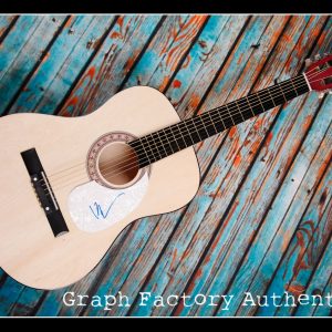 **GFA Wicked Musical Star *KRISTIN CHENOWETH* Signed Acoustic Guitar COA**