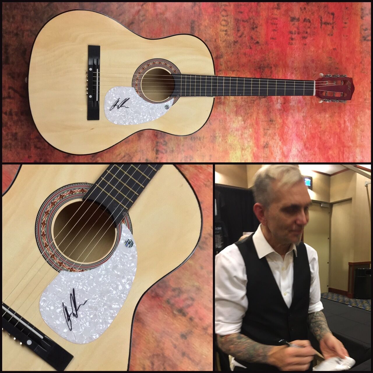 GFA Everclear Lead Singer * ART ALEXAKIS * Signed Acoustic Guitar PROOF ...