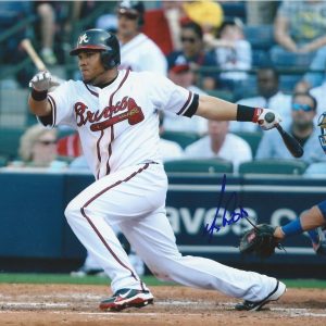 **GFA Atlanta Braves *MELKY CABRERA* Signed 8x10 Photo AD2 COA**