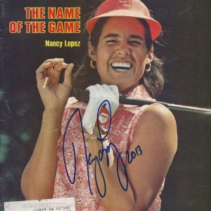**GFA Sports Illustrated * NANCY LOPEZ* Signed SI Magazine AD1 COA**