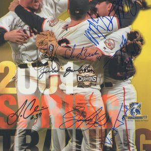*2001 San Francisco Giants* Team Signed Official Mag Magazine COA GFA