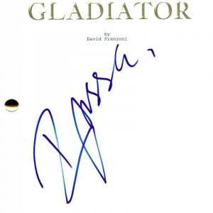 RUSSELL CROWE SIGNED FULL GLADIATOR MOVIE SCRIPT AUTHENTIC AUTOGRAPH BECKETT