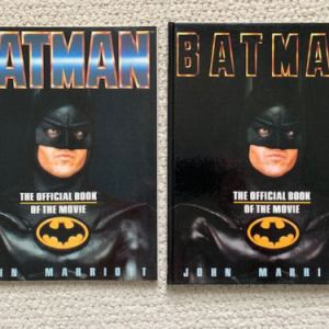 BATMAN THE OFFICIAL BOOK OF THE MOVIE 1989 HARDCOVER+PAPERBACK LOT OF 2