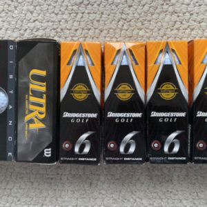 12 BRIDGESTONE STRAIGHT DISTANCE 6 GOLF BALLS+6 BONUS BALLS NEW+NEVER USED