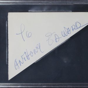 Walt Disney To Anthony Edward Authentic 4.75x6.5 Handwriting Sample BAS Slabbed