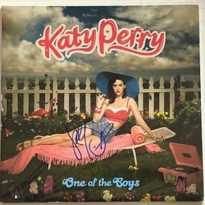 Katy Perry SIGNED Autograph LP Record One of the Boys w PROOF K9 COA