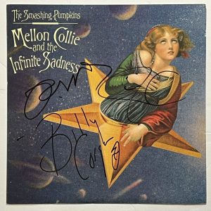 Smashing Pumpkins SIGNED Mellon Collie 12x12 FLAT Billy Corgan Jimmy James COA