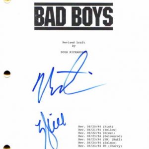 Will Smith & Martin Lawrence Signed Autograph Bad Boys Full Movie Script - JSA