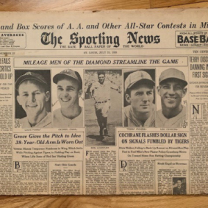 1929 SPORTS WEEKLY+1938 SPORTING NEWS NEWSPAPERS LOT OF 2 VINTAGE+RARE