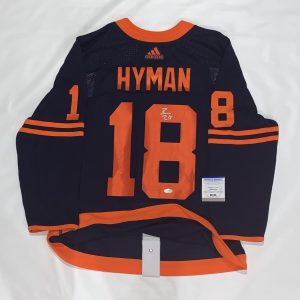 ZACH HYMAN SIGNED ADIDAS CLIMALITE EDMONTON OILERS JERSEY PSA COA
Opens in a new window or tab