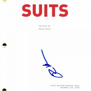 Rick Hoffman Signed Autograph Suits Full Pilot Script - Louis Litt Gabriel Macht