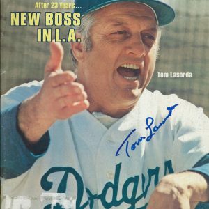 **GFA Sports Illustrated *TOM LASORDA* Signed SI Magazine AD1 COA**