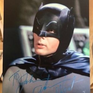 ADAM WEST HAND SIGNED 11x14 PHOTO AMAZING POSE AS BATMAN TO JOHN JSA