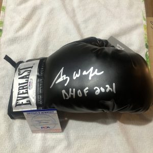 ANN WOLFE BOXING HOF SIGNED AUTOGRAPH GLOVE PSA DNA COA CHAMP WOMENS