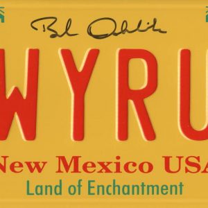 BOB ODENKIRK SIGNED LICENSE PLATE LWYERUP BREAKING BAD AUTOGRAPH BECKETT WITNESS