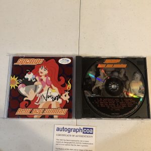 VINNIE DOMBROSKI SPONGE NEW POP SUNDAY SIGNED AUTOGRAPH CD ACOA