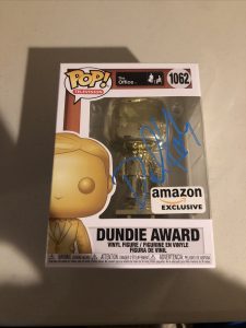 DAVID KOECHNER THE OFFICE SIGNED AUTOGRAPH DUNDIE FUNKO POP ACOA PACKER COLLECTIBLE MEMORABILIA