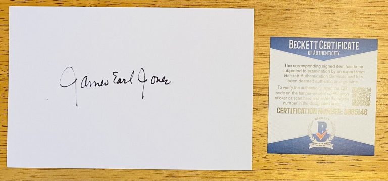 James Earl Jones Signed Autographed 4×6 Card BAS Beckett Certified Star Wars 4Opens in a new window or tab