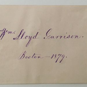 William Lloyd Garrison Signed Autographed 3x5 Page Full JSA Letter Abolitionist
Opens in a new window or tab