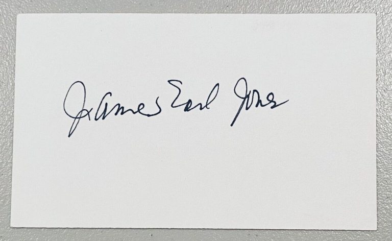 James Earl Jones Signed Autographed 3×5 Card Beckett BAS Star Wars Darth Vader 1Opens in a new window or tab