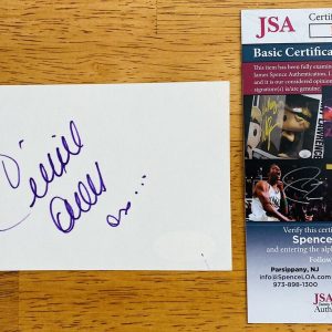Celine Dion Signed Autographed 3x5 Card JSA Certified Titanic
