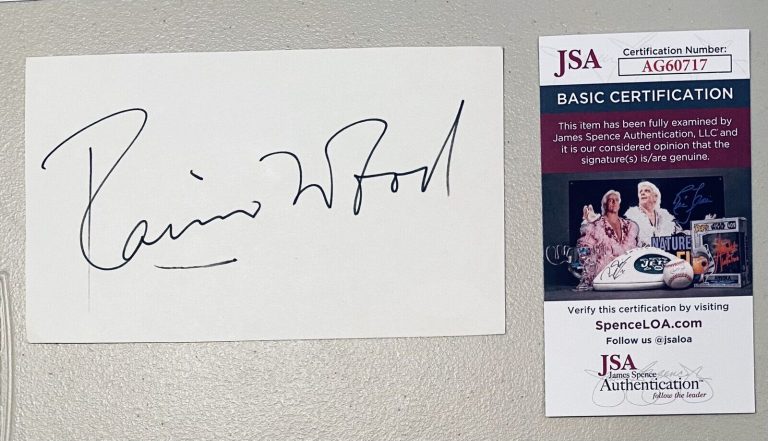 Ronnie Wood Signed Autographed 4 x 6.5 Card JSA Cert Rolling Stones ...