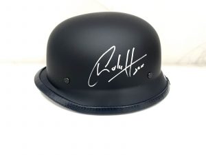 CHARLIE HUNNAM HAND SIGNED SONS OF ANARCHY BIKER HELMET JAX TELLER BECKETT CERT
 COLLECTIBLE MEMORABILIA