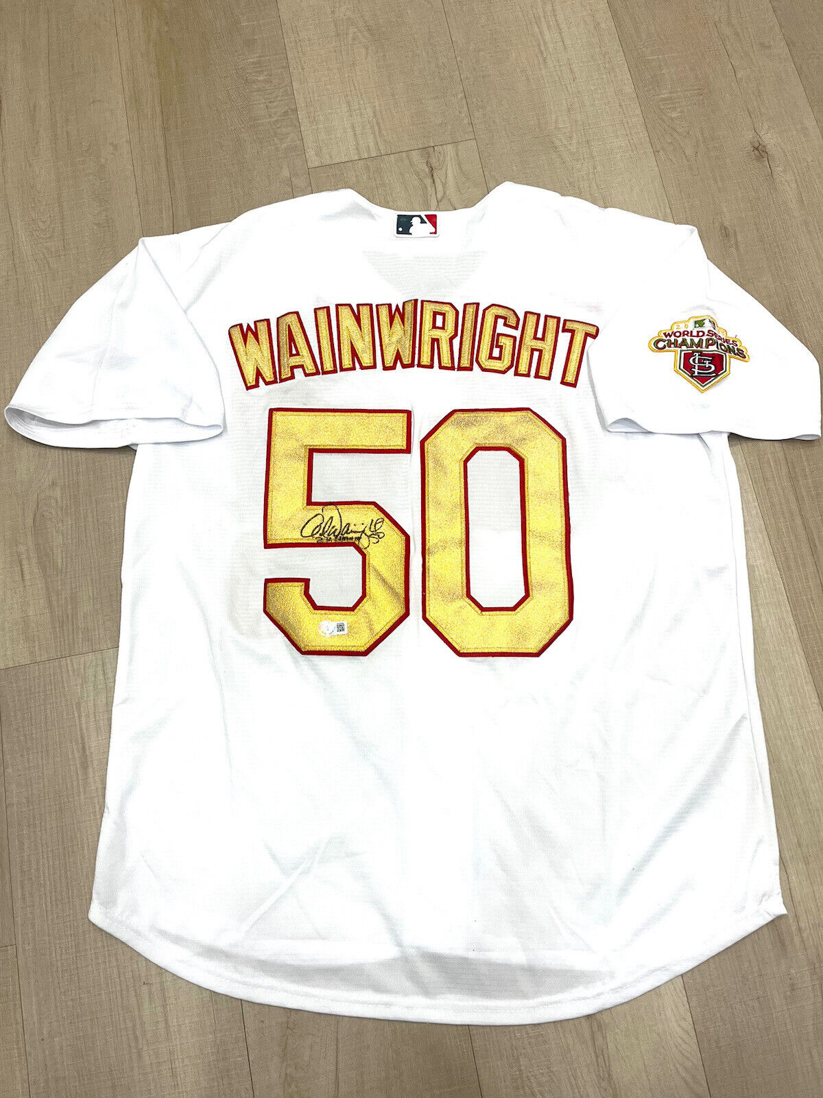 Adam Wainwright Signed St. Louis Cardinals Jersey (JSA COA