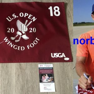 BRYSON DECHAMBEAU SIGNED WINGED FOOT 2020 US OPEN FLAG LIV w/EXACT PROOF JSA COA
Opens in a new window or tab